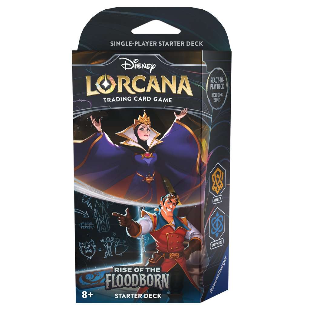 Lorcana Rise of the Floodborn Starter Deck Amber & Sapphire