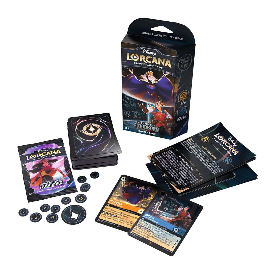 Lorcana Rise of the Floodborn Starter Deck Amber & Sapphire