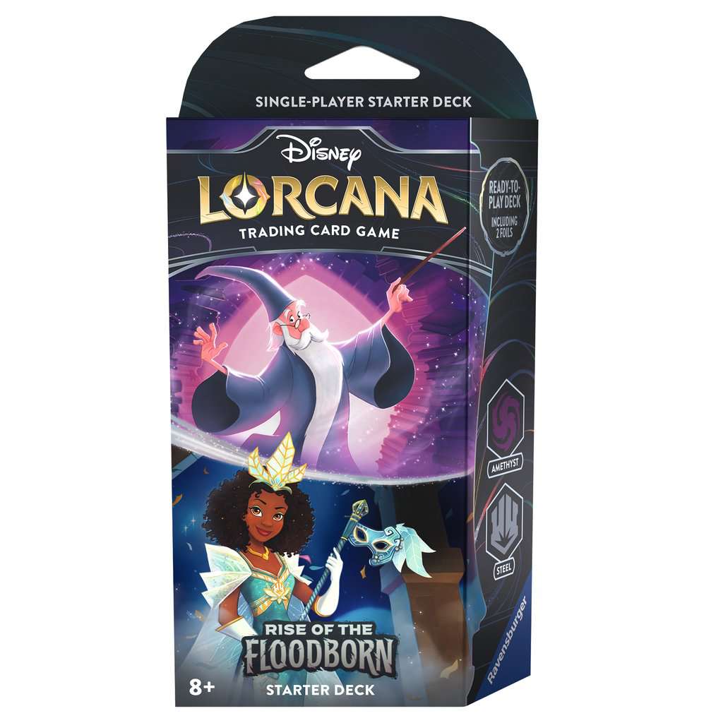 Lorcana Rise of the Floodborn Starter Deck Amethyst & Steel