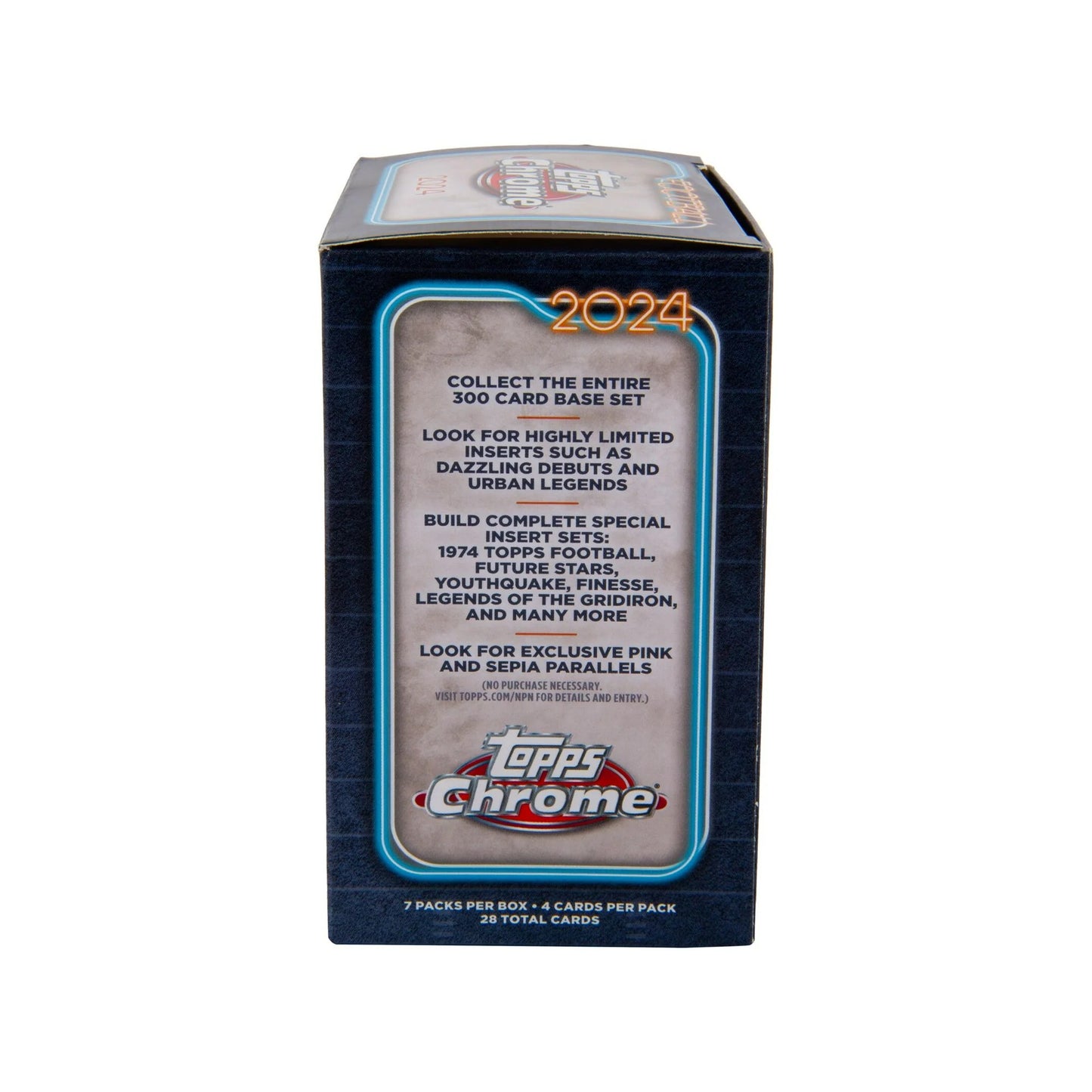 2024 Topps Chrome Football - Value Box Side Image