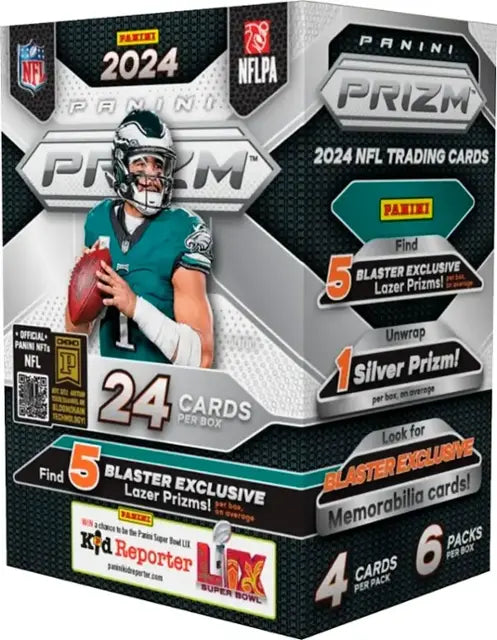 2024 Panini NFL Prizm Football Trading Card Blaster Box