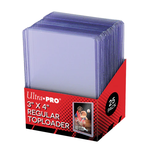 Ultra Pro 3" x 4" Clear Regular Size Toploaders 25ct