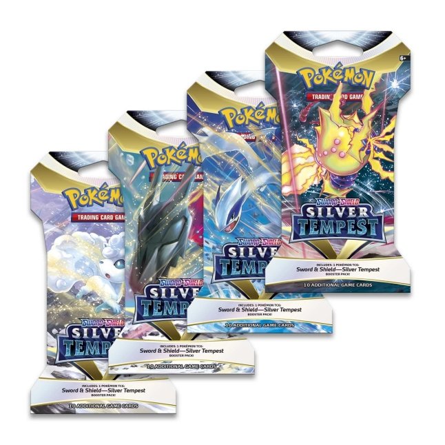 Pokémon TCG: Sword & Shield-Silver Tempest Sleeved Booster Pack (10 Cards)